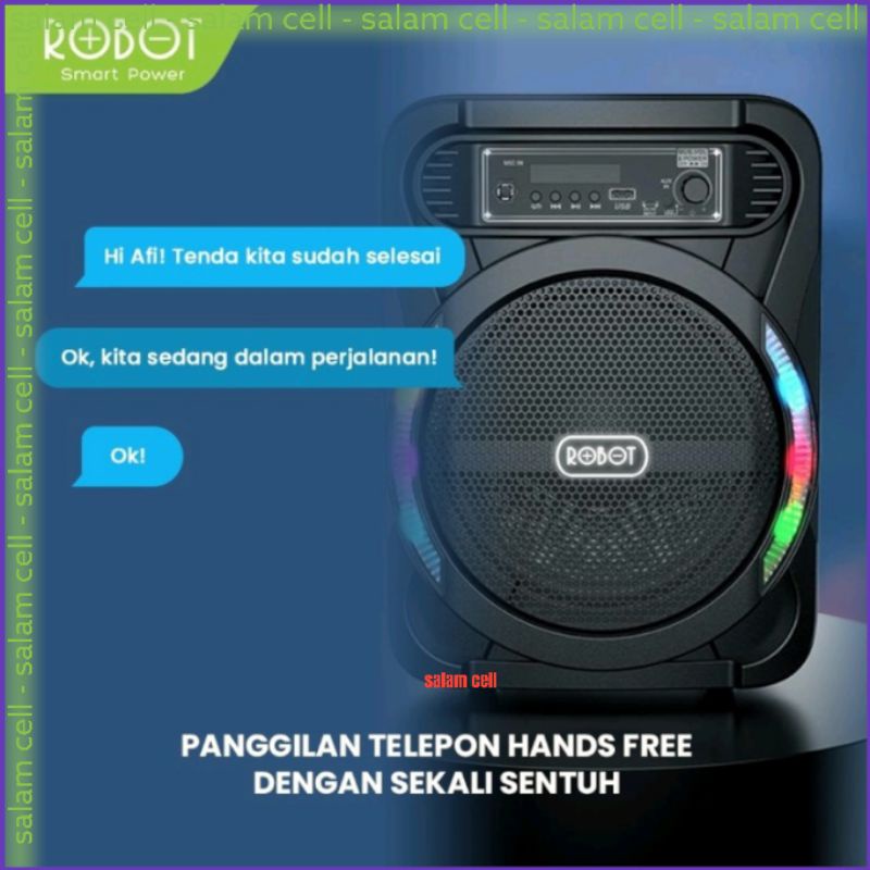 Spiker Bluetooth Robot RB450 Speaker 8inch Original Bergaransi