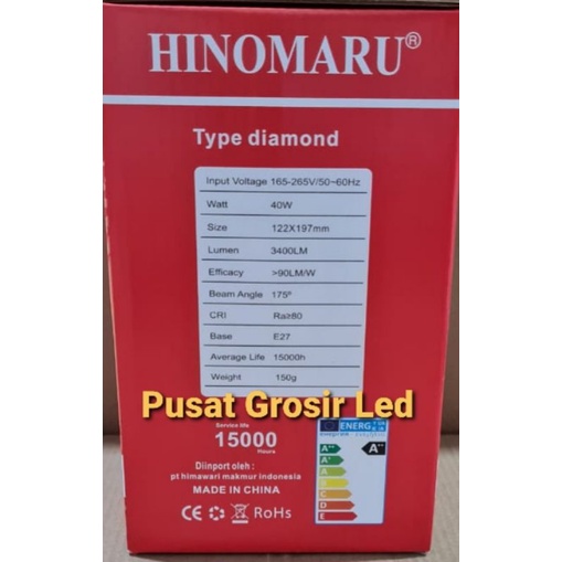 Lampu Led Hinomaru Diamond 40 watt Cahaya Putih super Terang