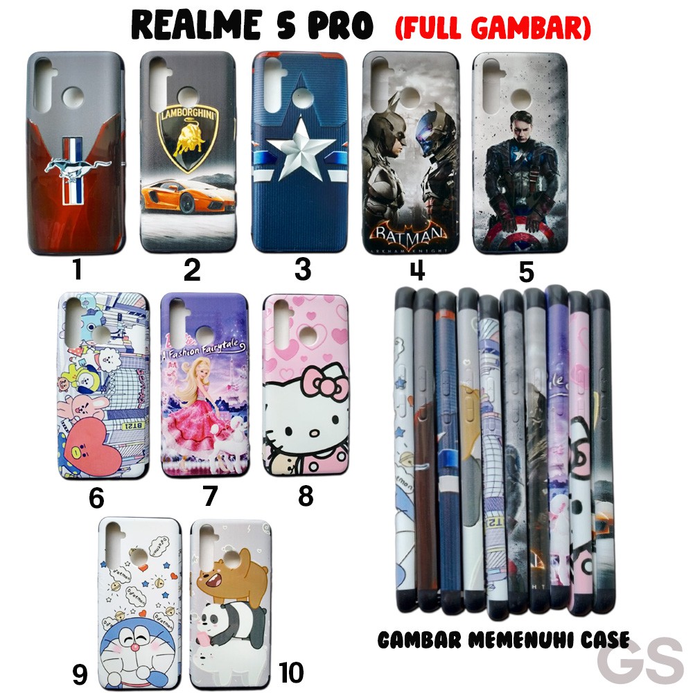 Casing Full Gambar REALME 5 PRO universal case gambar cowo cewe