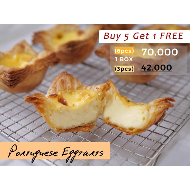 

Portuguese Egg Tart (Buy 5 Get 1 Free)