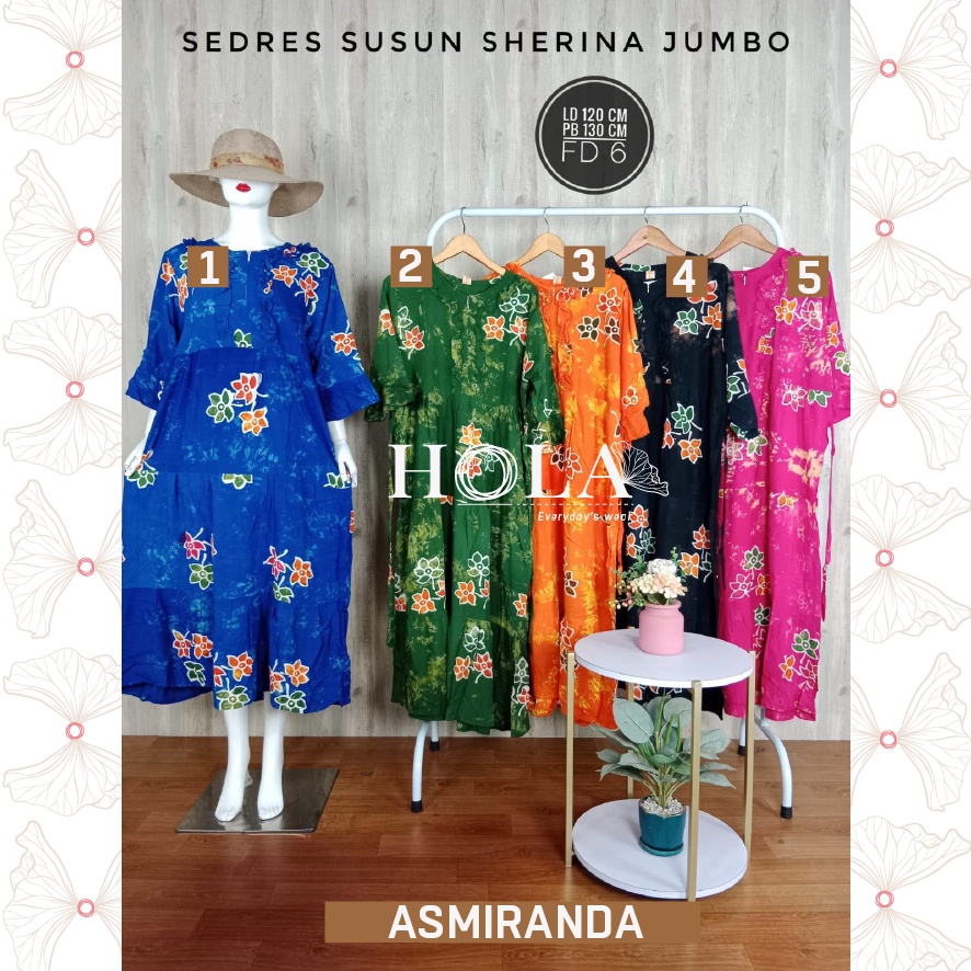 HOLA_FASH | SEKDRES KLOK JUMBO, GAMIS BATIK JUMBO, BATIK ASMIRANDA-SHERINAFD6-SO