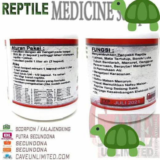 Reptile Medicine obat suplemen reptil torto kura kura forsteni ratele992 Berkualitas