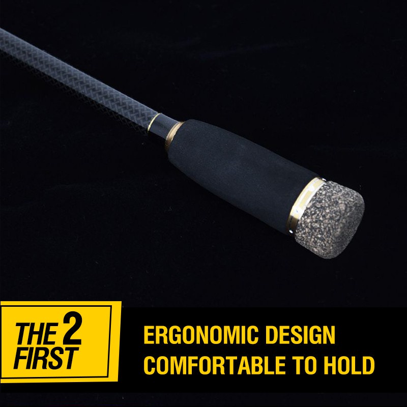 Joran Pancing 1.8m / 2.1m / 2.4m / 2.7m / 3.0m Ultra Ringan Bahan Carbon Steel Warna Hitam