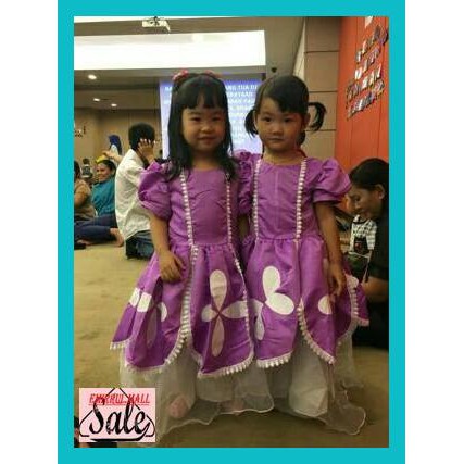 ssecnirp- sofia dress / kostum sofia / baju anak sofia the first -asliiii.