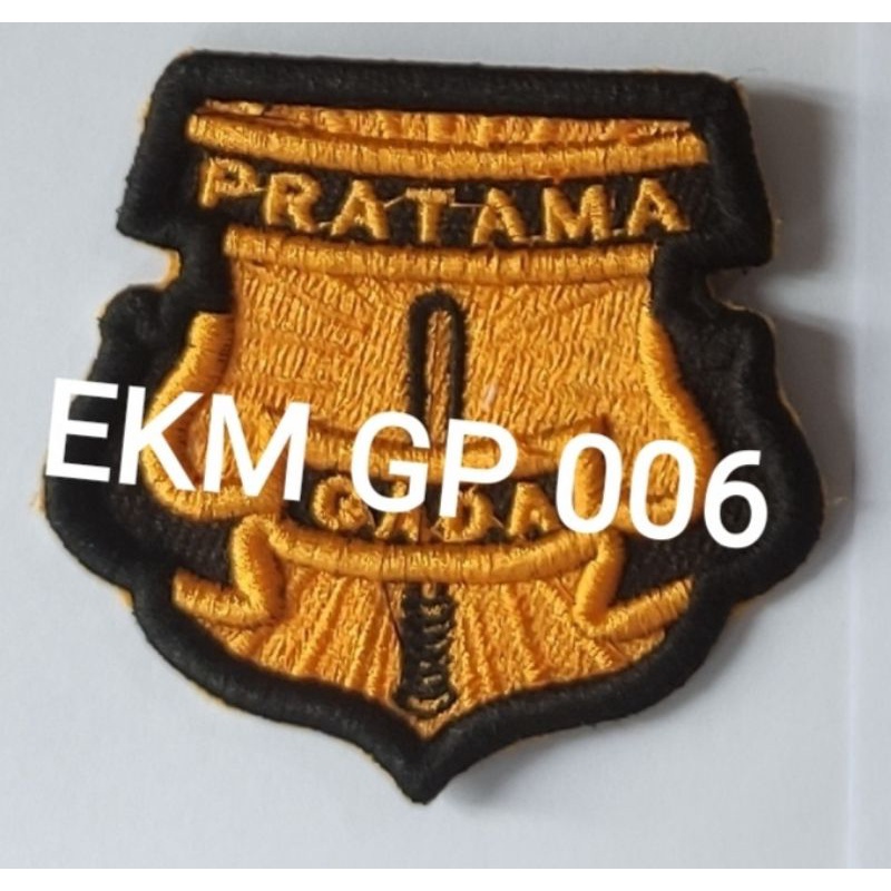 Logo Gada Pratama//madya//utama Atribut Satpam Bordir Timbul 3d