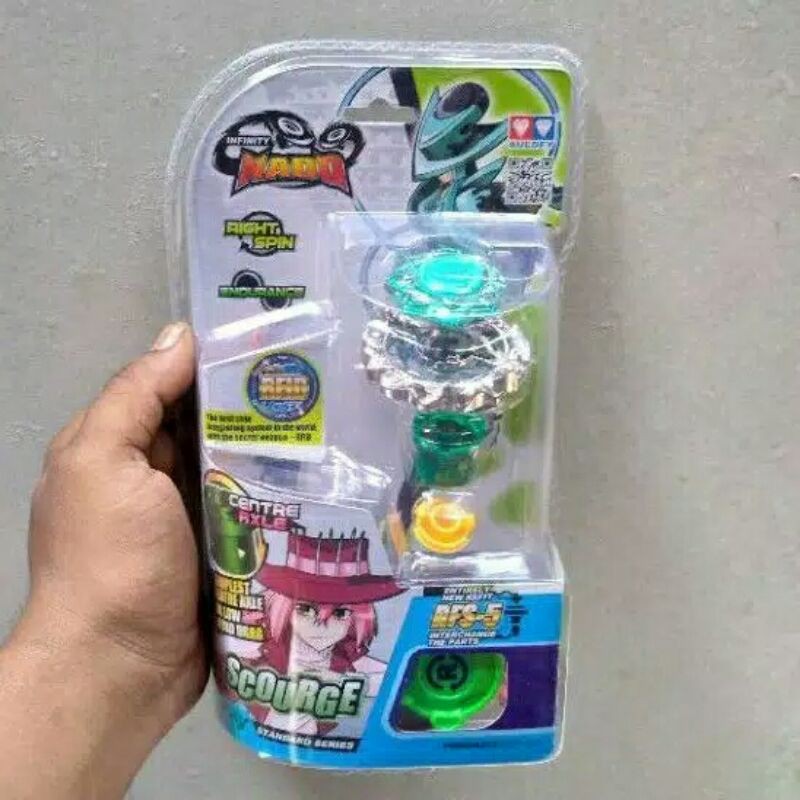 Mainan gasing beyblade infinty nado standart series scourge