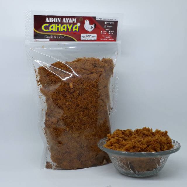 

Abon ayam Cahaya khas Solo 250 gr