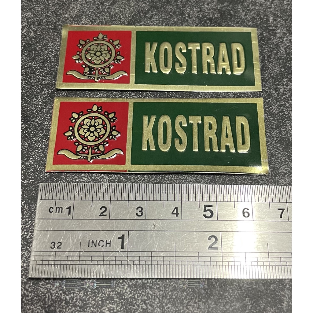 Sticker Plat KOSTRAD - Stiker Plat KOSTRAD - Stiker KOSTRAD Mobil - Stiker Motor KOSTRAD