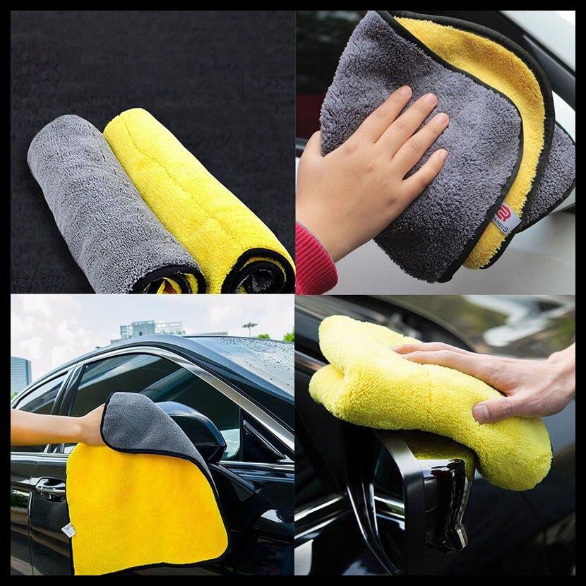 Grab Medan BEST DEAL DISCH KAIN LAP MOBIL MICROFIBER TOWEL CLOTH VELVET 30 X 30CM - DH01 - MULT