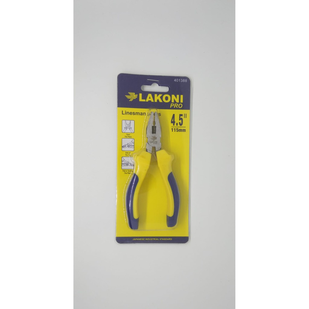 LAKONI PRO TANG KOMBINASI 4.5'' INCH LINESMAN PLIERS 4.5'' LAKONI PRO / TANG KOMBINASI LAKONI PRO