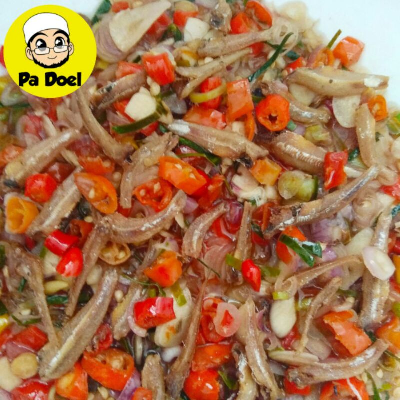 

Sambal Matah Teri GLEDEK PA DOEL Pedas Mercon Nampol