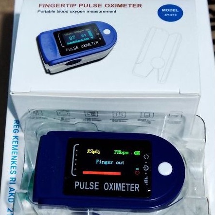 Oximeter LK Fingertip - Pengukur oksigen / Detak Jantung OxyMeter