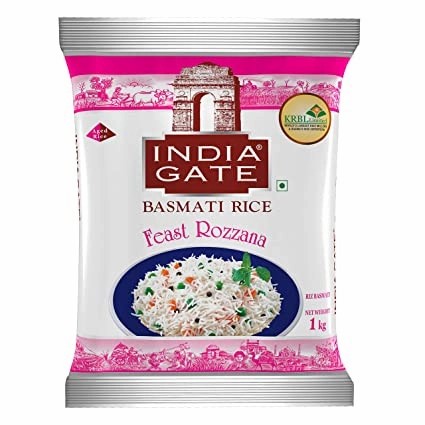 

fs2011bb India Gate Basmati Rice Feast Rozzana 1 Kg Sv012Ss