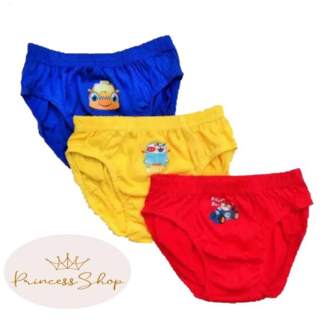 Agree Celana Dalam Anak Cowok Katun (6pcs)Agree Kids