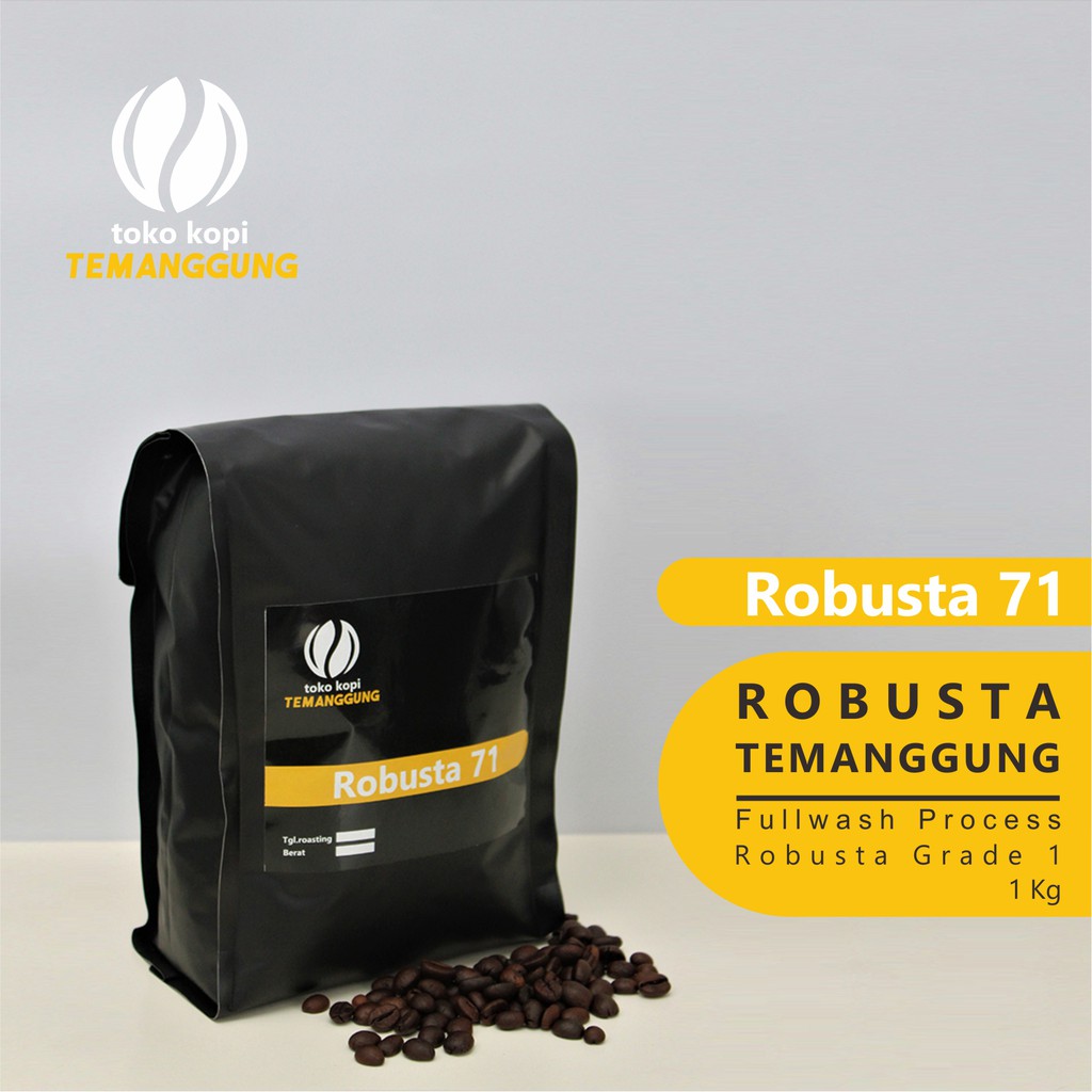 

Kopi Robusta Temanggung 1 Kg Biji Kopi/Bubuk Kopi