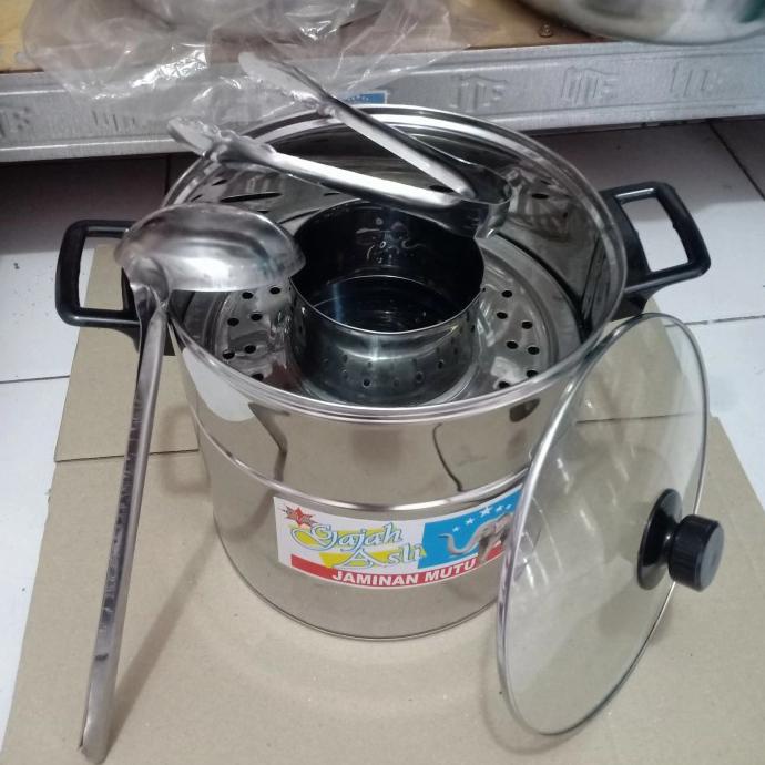 Populer] Dandang Bakso 26Cm Tutup Kaca - 26Cm+Paket