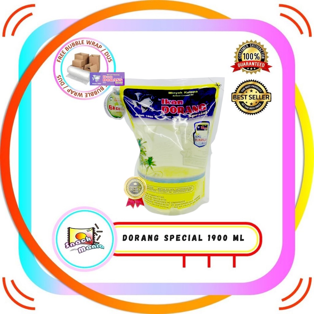 

Minyak Goreng Ikan Dorang Spesial 1900 ml Fried Oil Dorang Special