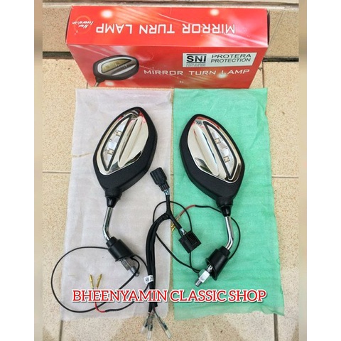 Kaca Spion Sepion Cermin Motor Lampu Sen Sein Led Honda Beat Vario 110 125 Fi Cbs 150 Spacy Win Orig