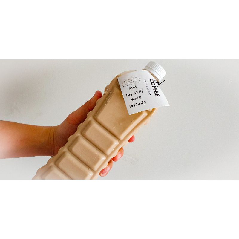 Botol plastik PET 1 liter unik tebal botol susu botol minuman botol kopi botol milk tea
