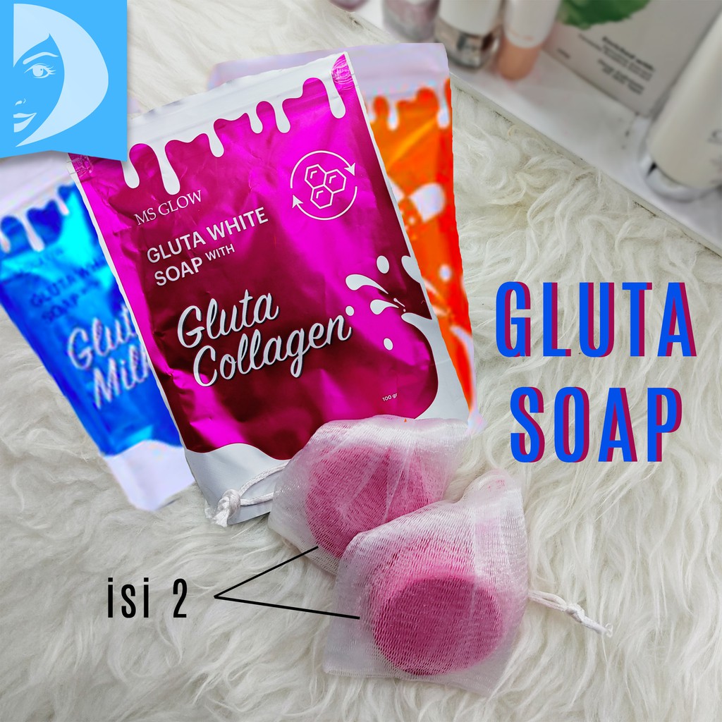 Ms Glow Gluta White Soap Sabun Pemutih Badan MsGlow Whitening Soap / Sabun Mandi Ms Glow Gluta Soap