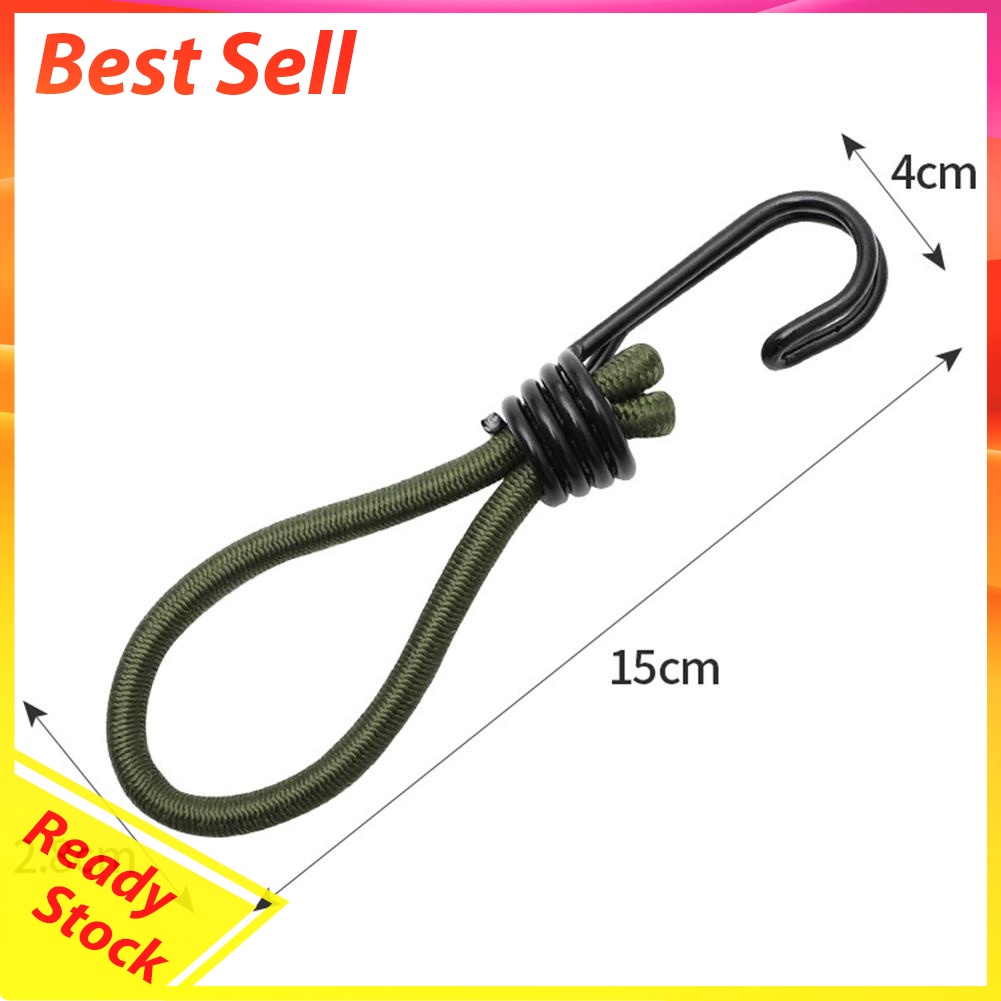 Elastic Tent Rope Camp Canopy Luggage Stretch Buckle Ground Nail Fix Strap