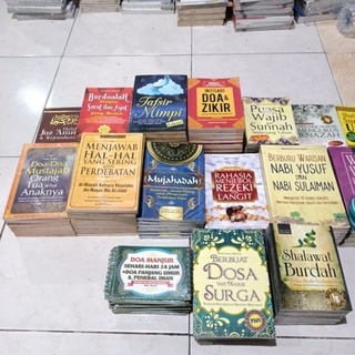 BUKU OBRAL SUPER MURAH - Buku BACAAN ISLAM / NOVEL ISLAMI / MOTIVASI ISLAM / BACAAN AGAMA ISLAM / SHALAWAT / DOA ZIKIR / DOA DOA  / UMRAH / SHALAT / AMALAN WANITA / SHOLAT