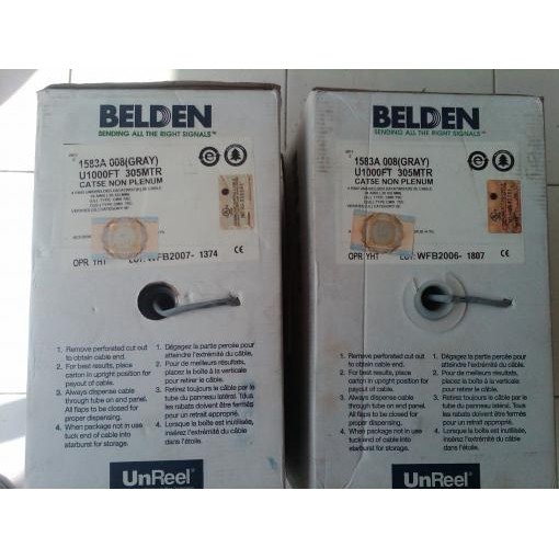 Kabel Belden Cat5e UTP LAN Cat 5 e 1 roll 305 meter Original USA NEW