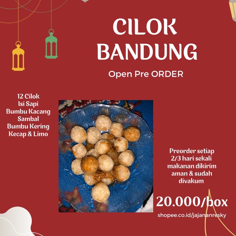 

CILOK BANDUNG isi Sapi (PO 3Hari)