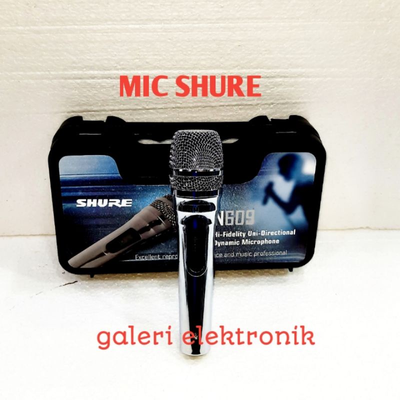 mic/mic kabel/microphone Shure S 96 body besi plus koper