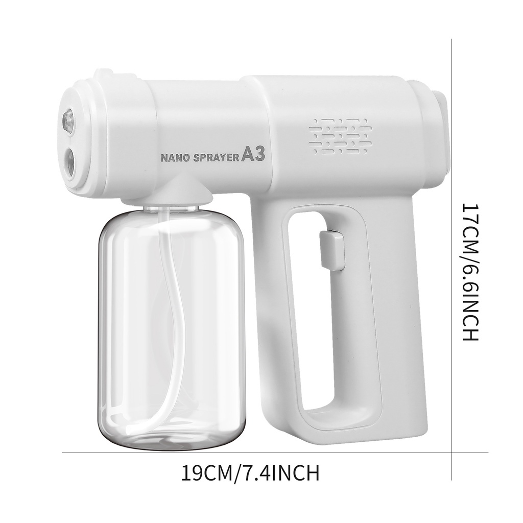 Nano Spray Gun A3 Disinfektan 300ml UV Light Atomizer Hand Sanitizer Steam Alat Steril Anti Virus