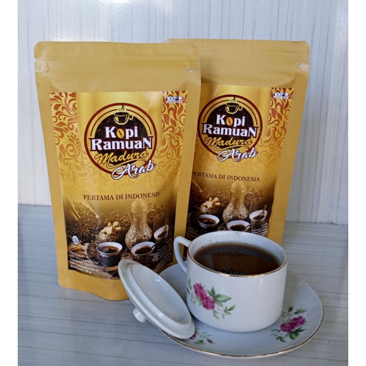 

Kopi Ramuan Madura Arab Kopi Pria Penambah Stamina Kopi Rempah Khas Arab