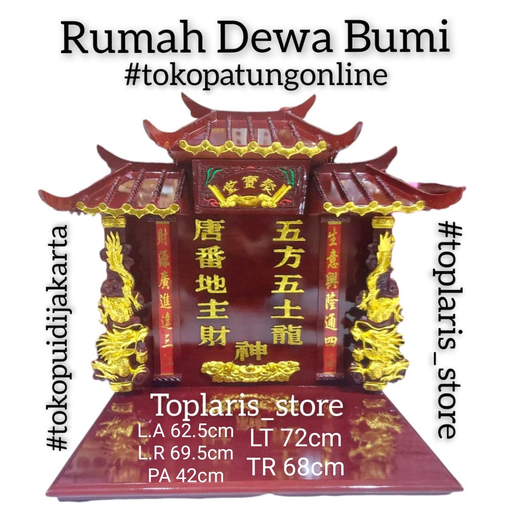 Rumah Dewa Bumi / Tutikong / Tecukong Timbul 60x40