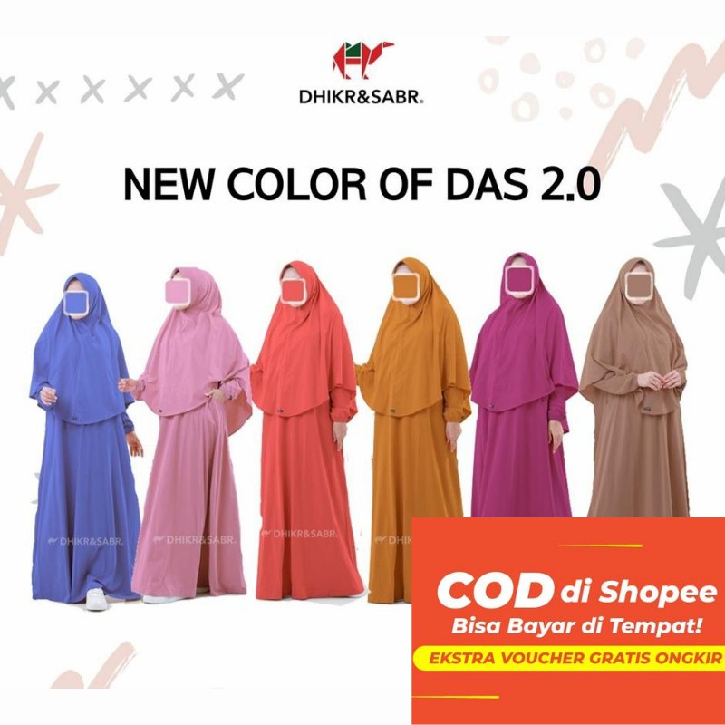 Dhikr & Sabr Gamis Syari Wanita Bahan Kaos Polos