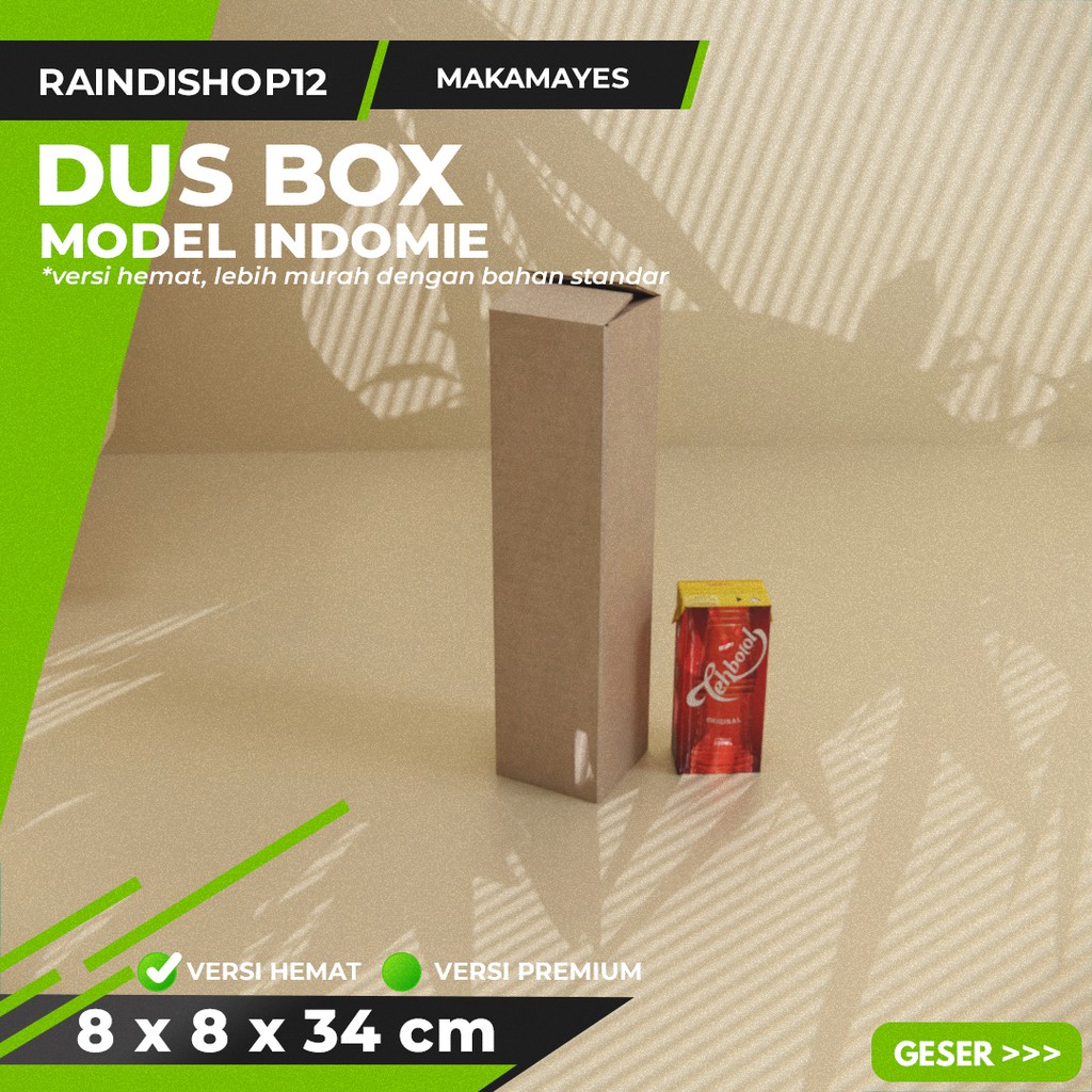 

BOX 8 X 8 X 34 CM KARDUS KOTAK KEMASAN PACKAGING KADO POLOS