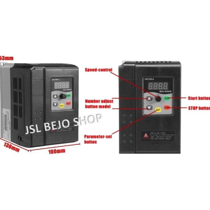 Jual Inverter 3 Phase 380V Variable Frequency Motor Drive Speed Control ...