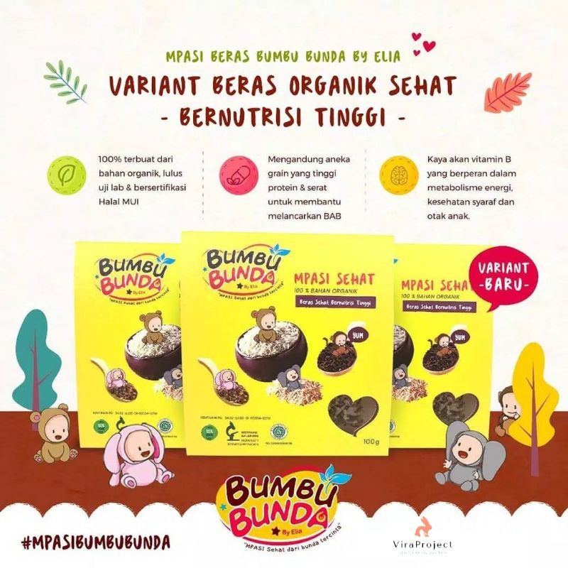 BUMBU BUNDA BERAS SEHAT BERAS MPASI ORGANIK 100gr BERAS BB BOOSTER