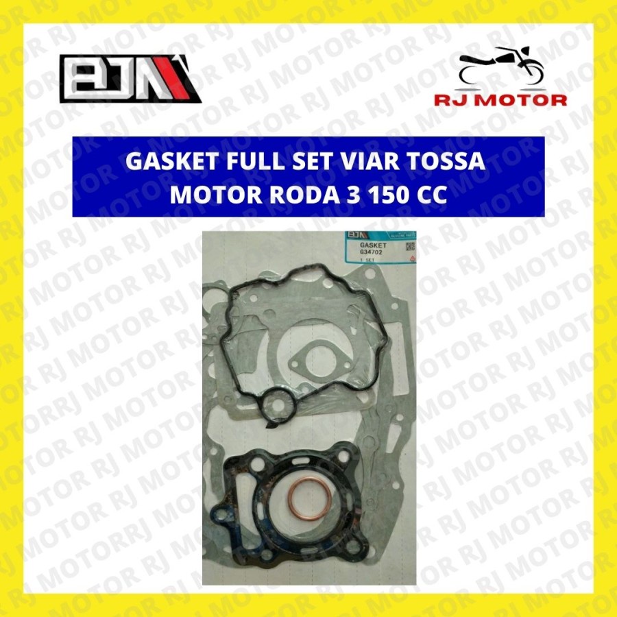 GASKET FULL SET VIAR TOSSA MOTOR RODA TIGA BJM KUALITAS BAGUS