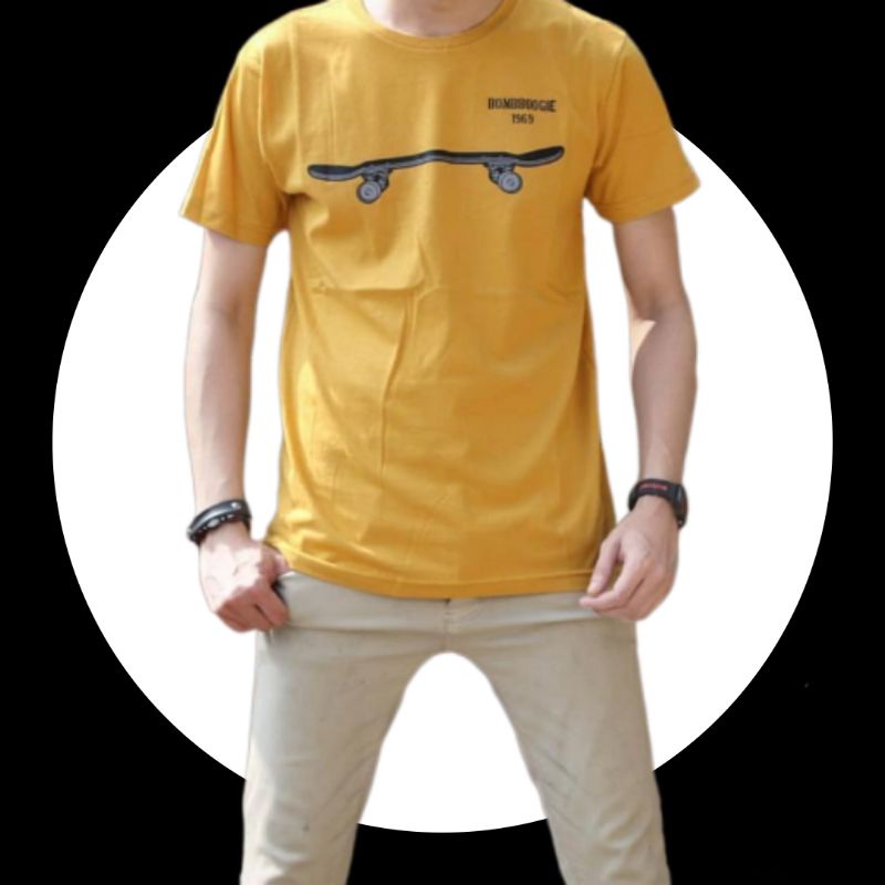 BAJU KAOS TSHIRT T SHIRT DISTRO FASHION PRIA COWOK LAKI LAKI DEWASA BOMBOOGIE BOOMBOGIE BOMBOGIE BOM
