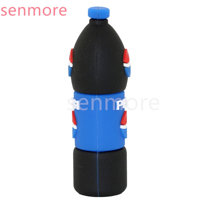 Coke pen drive 128GB 1TB 2TB USB 2.0 Bahan Silikon Dapat Dilepas 1GB 8GB 16GB 32GB 64GB