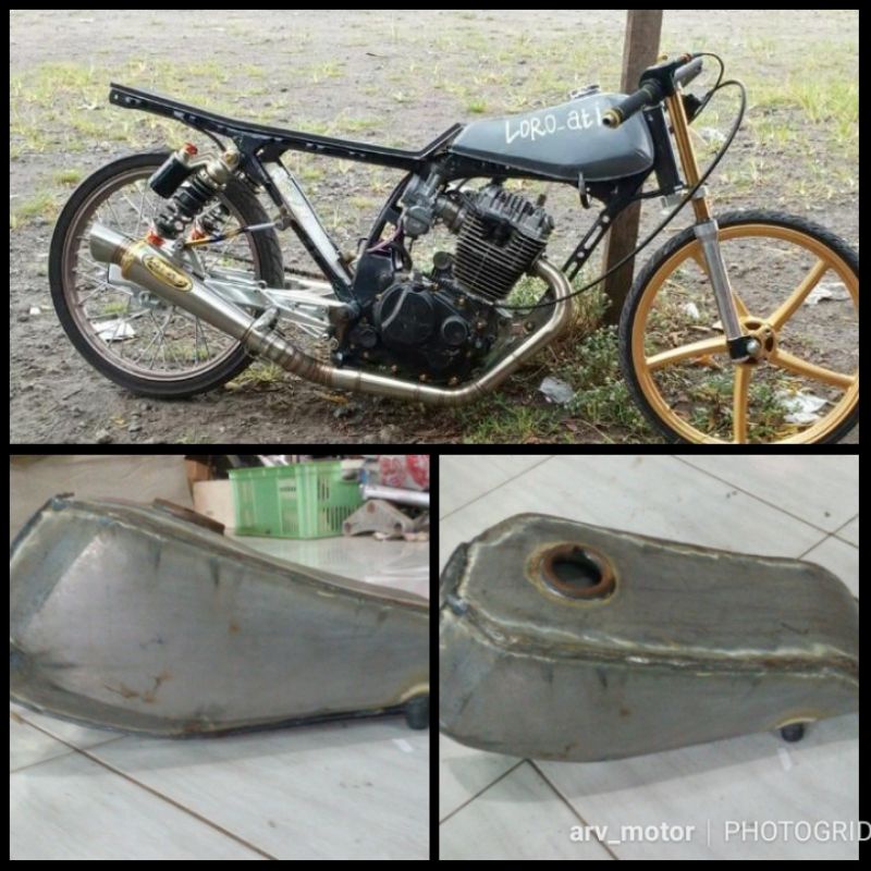 tangki drag 201m 500m model Gl slim tangki mini herex tangki balap frame gl cb mp tiger