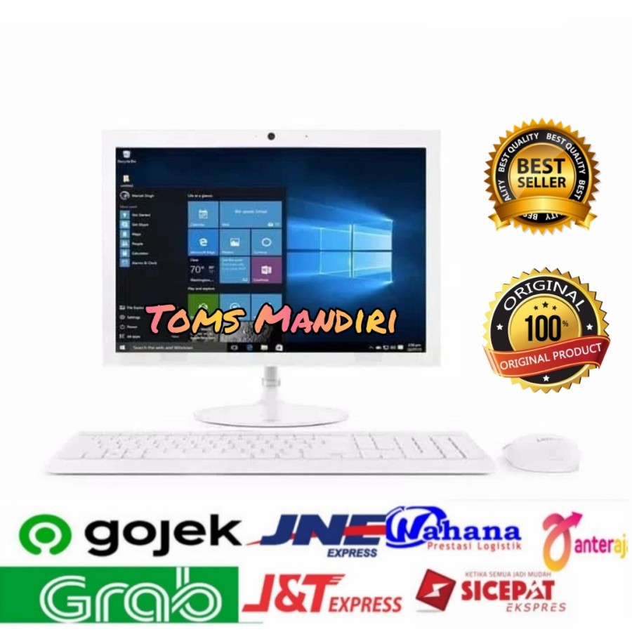 Lenovo AIO 330 5UID/6DID Amd A6-9225/4Gb/1 Tb/Dvdrw/19.5"/Win10/White