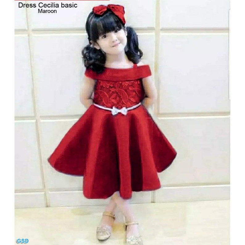 EL-Bie Dress Anak Gaun bunga kecil yang cantik Gaun putri jala musim panas anak perempuan Baju anak 