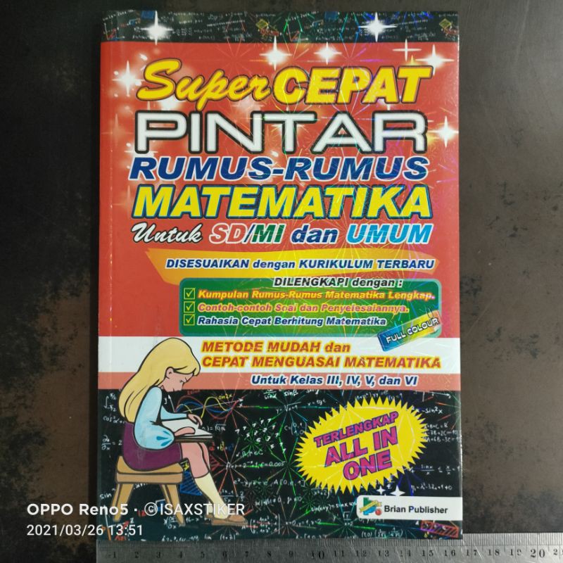 Jual Buku Pintar Rumus Matematika Cmx Cm Shopee Indonesia