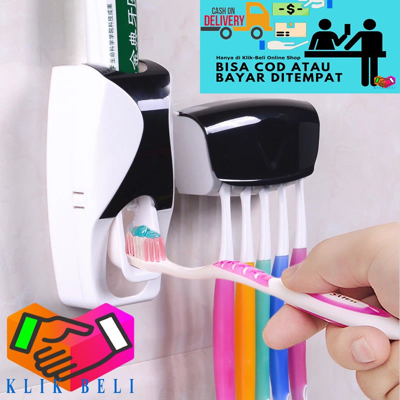 Dispenser Odol Otomatis Tempat Cantolan Sikat Gigi Jinxin Disdol New Toothpaste Dispenser