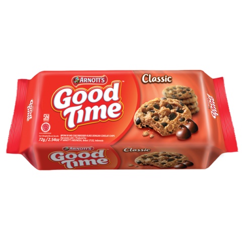 

Good Time Classic Chocochips Cookies 72 Gr