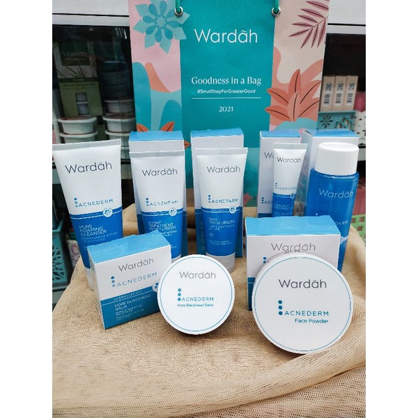Paket Wardah Acnederm Series Complete Package 7 in 1
