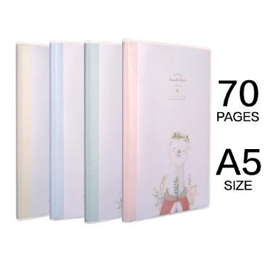 

buku notebook sampul plastik A5 72 pages desain kecil dan lucu T3272