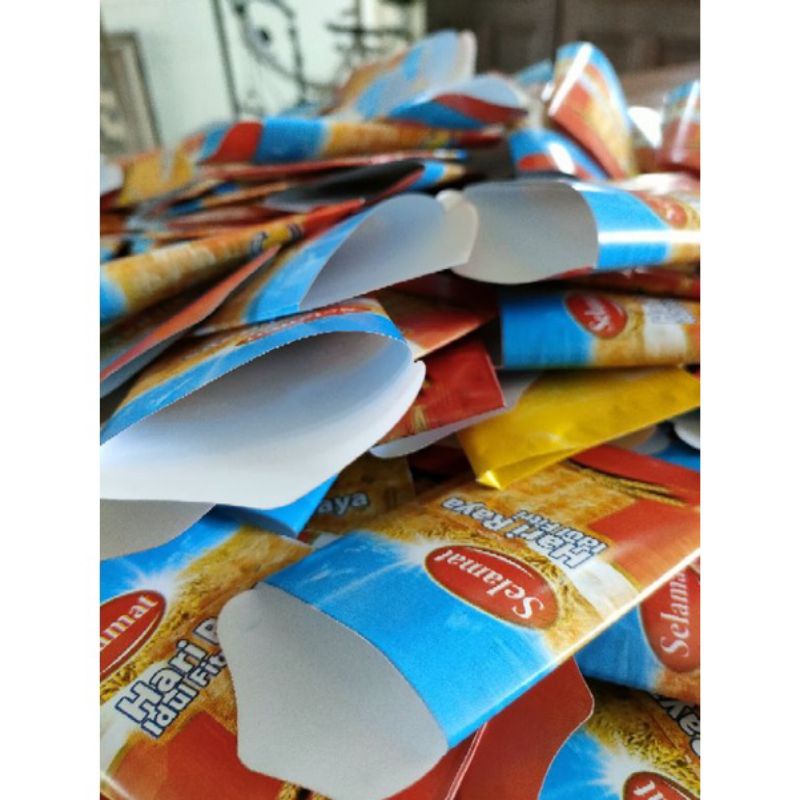 [Pack isi 10 LEMBAR] Amplop Lebaran Snack Unik Kekinian tebal premium ukuran 7 x 12,5 cm - Amplop Lebaran snack viral - 1pack / Amplop angpao isi 10 pcs ukuran 7x12,5 cm / amplop lebaran siap pakai / amplop lebaran isi 10