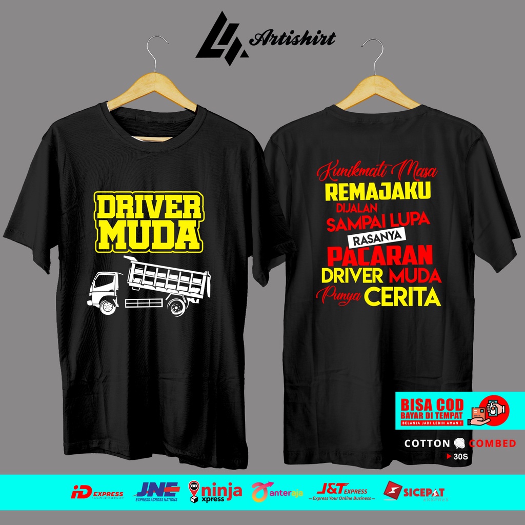 Kaos Driver Muda Dump Truk Menikmati Masa Remajaku Kaos Baju Distro Artishirt