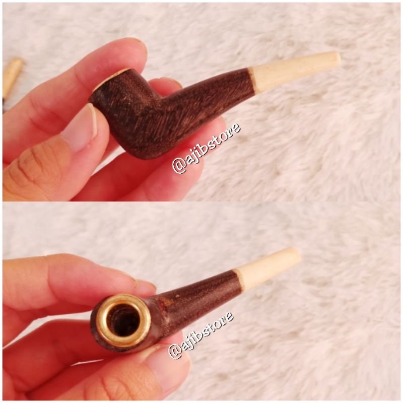 PIPA CANGKLONG FILTER ROKOK KAYU GAHARU, PIPA CANGKLONG KAYU MINI